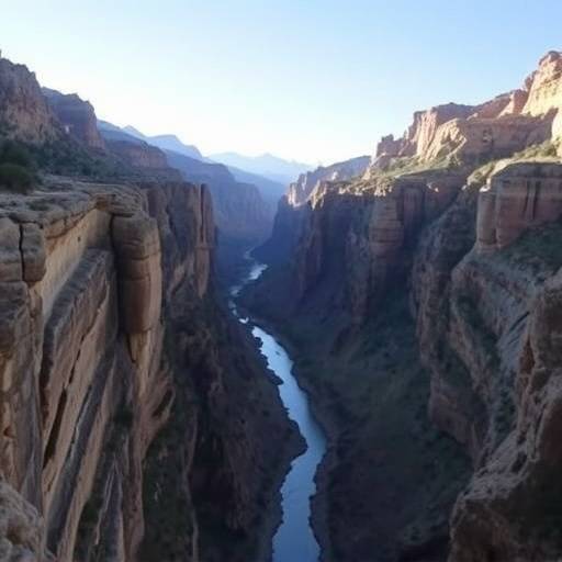 El espectacular desfiladero de la Yecla en Sierra Espu&ntilde;a, Murcia.