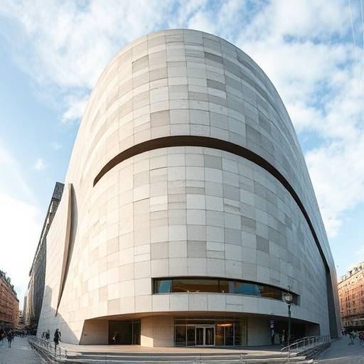 Fachada vanguardista del Museo Guggenheim de Bilbao.