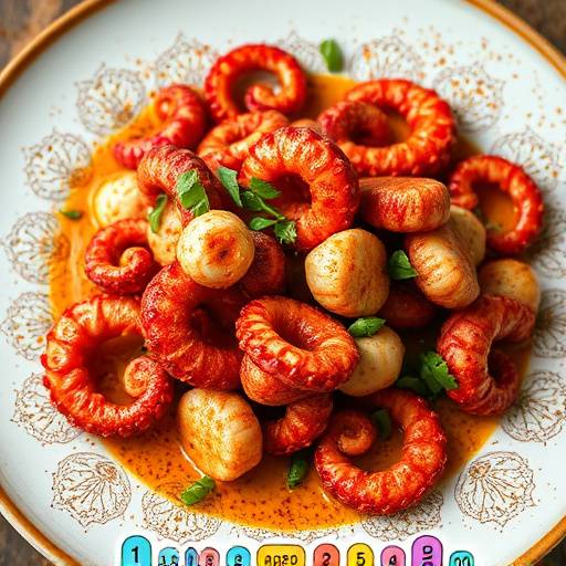 Un plato de pulpo a la gallega con piment&oacute;n esparcido